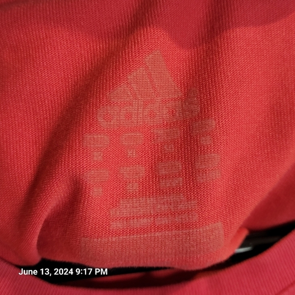 ADIDAS, Dark pink,short sleeve, Climalite, crew-neck, t-shirt. Sz. XL - Picture 4 of 8